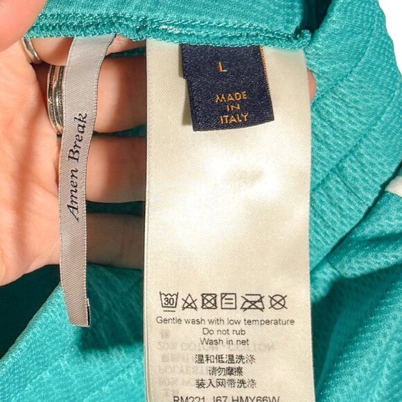 Louis Vuitton Turquoise Blue Amen Break Basketball Mesh Shorts - Picture 7 of 10